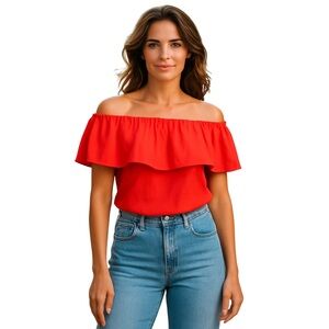 French Connection Blouse Womens Off Shoulder. (1F-0023)